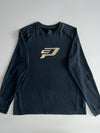 Jordan “Paul George PG” Gold Logo Long Sleeve T-Shirt – Black (2XL)