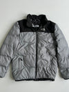 The North Face 700 Fill Down Nuptse Colorblock Grey Black Puffer Jacket (S)