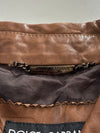 Dolce & Gabbana Leather Western Shirt (S/M)