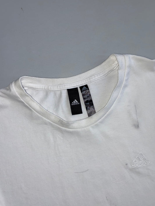 Adidas | The Three Stripes Longsleeve White | (XL)