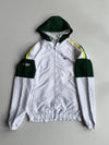 Lacoste White Green Yellow Colorblock Hooded (M)
