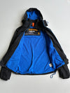Superdry Japan Black & Cobalt Blue Hooded Windcheater Jacket(M)