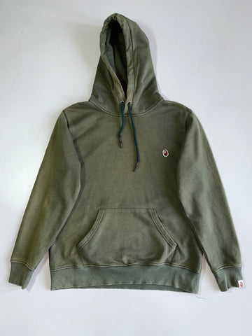 BAPE Style Ape Head Mini Logo Hoodie Streetwear (M)
