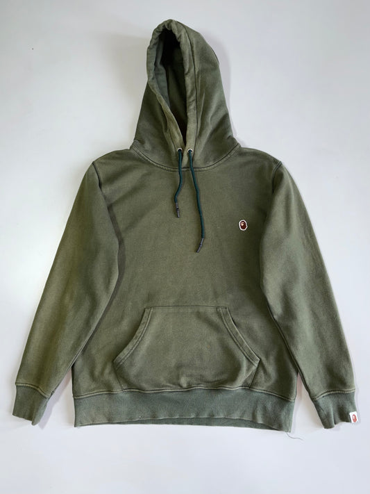 BAPE Style Ape Head Mini Logo Hoodie Streetwear (M)