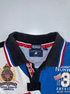 Geographical Norway | “America” Colorblock Polo | Black/Blue/White (M)