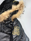Big Train Premium Original Puffer Leather Jacket (Detechable Cap)  (L)