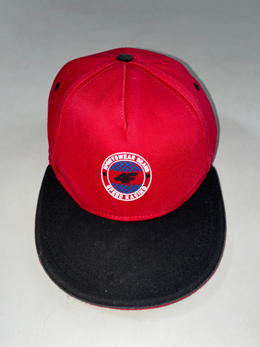 4F Speed Racing Sportswear Red & Black Snapback Cap (Adjustable)