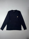 Carhartt WIP Pocket Long Sleeve T-Shirt – Black (L)