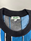 Kenzo Paris Blue Black Abstract Jacquard Knit Sweater – (M)