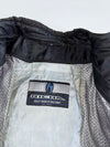 Richa Quality Manufactured Goods Silver Stripe Leather-Textile Hybrid Moto Jacket / Back Protection (XL)