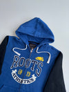 Roots Athletics Royal Blue & Black Varsity Zip Hoodie – Size (L)