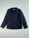 Y2K Nike Black & Purple Windbreaker Jacket – Mesh Lined – Made in Hong Kong (S)