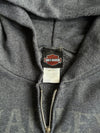 Harley-Davidson Charcoal Embroidered Logo Zip Hoodie (2XL)