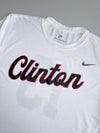 Nike | White Clinton Script Dri-FIT Tee | (L)