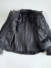 Vintage Torque Genuine Leather With Reflective Piping Moto Racing Jacket (Paded)(L)