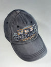 Camp David Inc. Rally Patchwork Embroidered Washed Grey Cap (Adjustable)