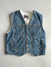 Vintage Levi’s Authentic Sherpa-Lined Denim Vest RARE (M/L)