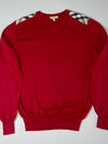 Burberry London | Nova Check Shoulder Knit Sweater Red | (M)