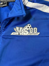 Hummel UC88 Vintage Football Track Jacket — Royal Blue | Full Zip | Chevron Stripe (M)