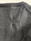 Calvin Klein Extra Fine Merino Wool V-Neck Sweater, Black (L)