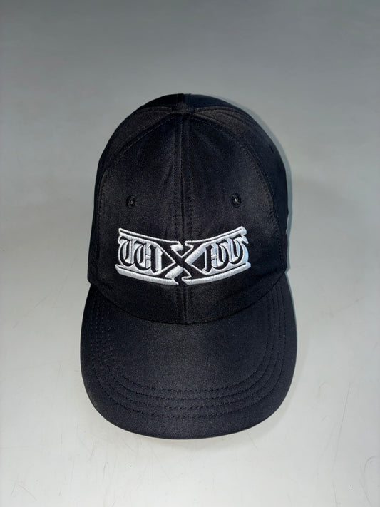 TXT Gothic Logo Embroidered Black Nylon Cap (Adjustable)