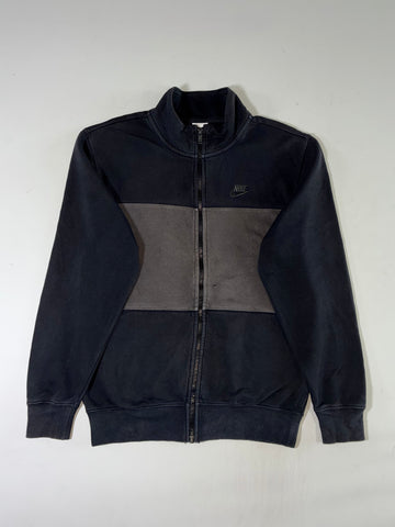 Nike Sportswear Black & Charcoal Colorblock Full-Zip Track Jacket (S)