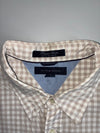 Tommy Hilfiger | Beige Gingham Heritage Poplin Shirt | (XL)