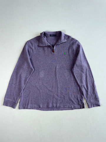 Polo Ralph Lauren Quarter Zip Knit Pullover – Heather Purple (2XL/3XL)