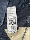 Overlap French Denim Co. Dark Indigo Biker Moto Jeans Knee Paded (W:34) (L:45)