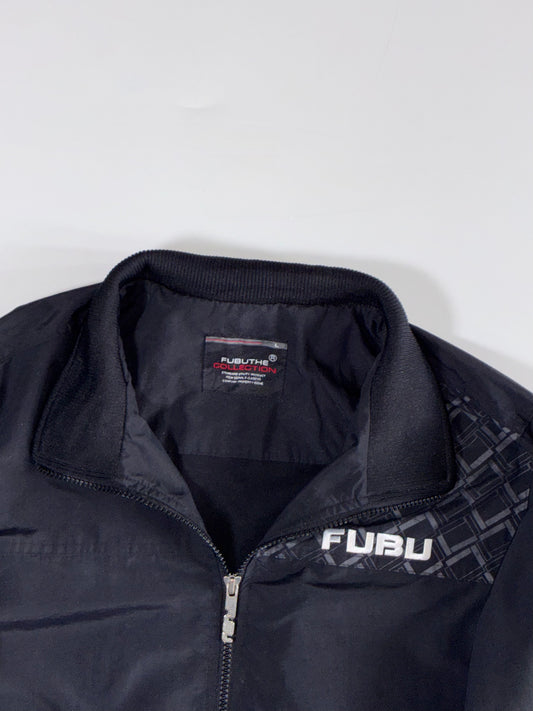 Vintage FUBU The Collection Black Track Jacket (M)