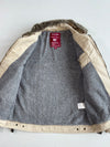 Wen & Chun Beige Sherpa-Lined Work Jacket with Faux Fur Collar (XL)