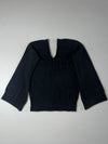 Adele Fado Vintage V-Neck Knit Sweater  Black women's (XS)