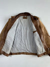 Parcours Brown Leather Bomber Jacket (XL/2Xl)