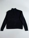 Chaps Quarter-Zip Ribbed Knit Sweater – Black (L)