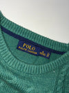 Polo Ralph Lauren Forest Green Aran Cable Knit Sweater (M)