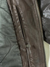 Ralph Lauren Made in Italy Shearling Collar Leather Flight Jacket (M)