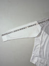Vintage Nike White Grey Hooded Windrunner Jacket (M)