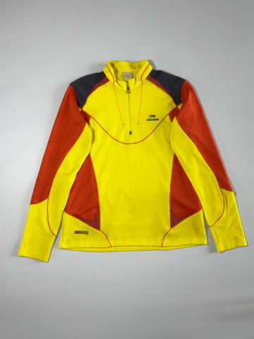 Eider | Yellow Orange Grid Fleece Half-Zip | (S)