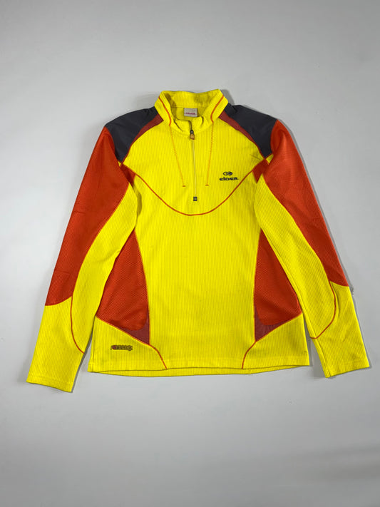Eider | Yellow Orange Grid Fleece Half-Zip | (S)