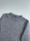 Vintage Tommy Hilfiger Grey Speckled Knit Crewneck Sweater (S)