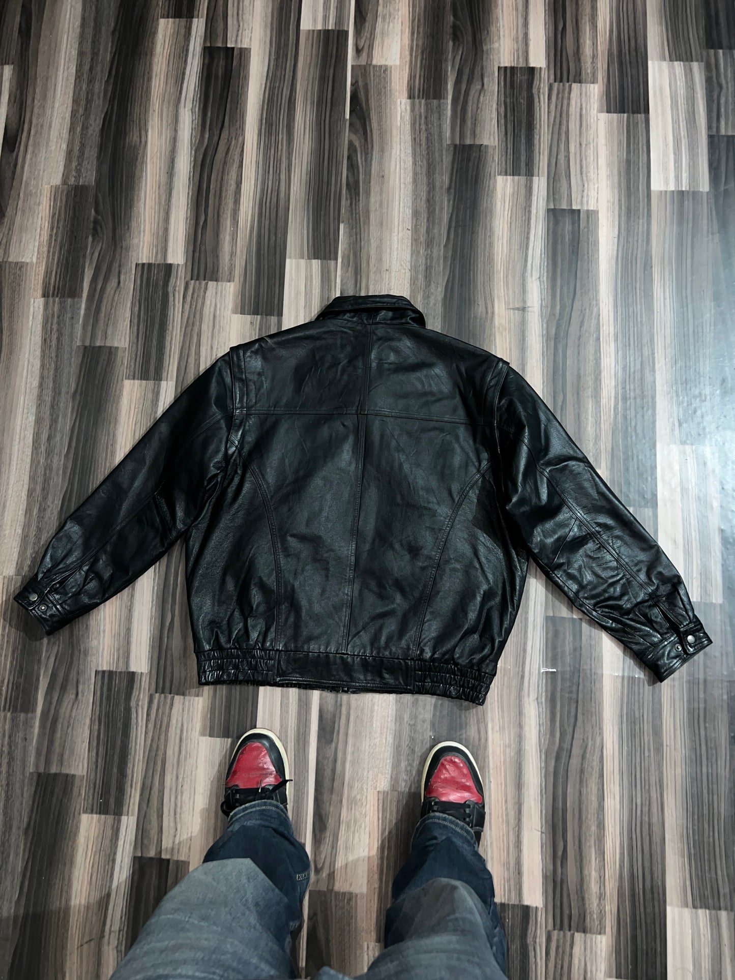 ZDETACHABLE ARMS Super Premium Original Leather  (XL/2Xl)