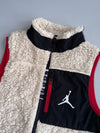Jordan Sherpa Fleece Vest | Cream Black Red (XS)