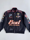 Y2K-Style Budweiser NASCAR #8 Racing Jacket Heavy Embroidery, Quilted Lining (XL)