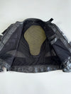 Vintage X.Mann Black Leather Biker Racing Jacket | Armoured Shoulder & Elbow Pads | Back Hump Protector (2XL)