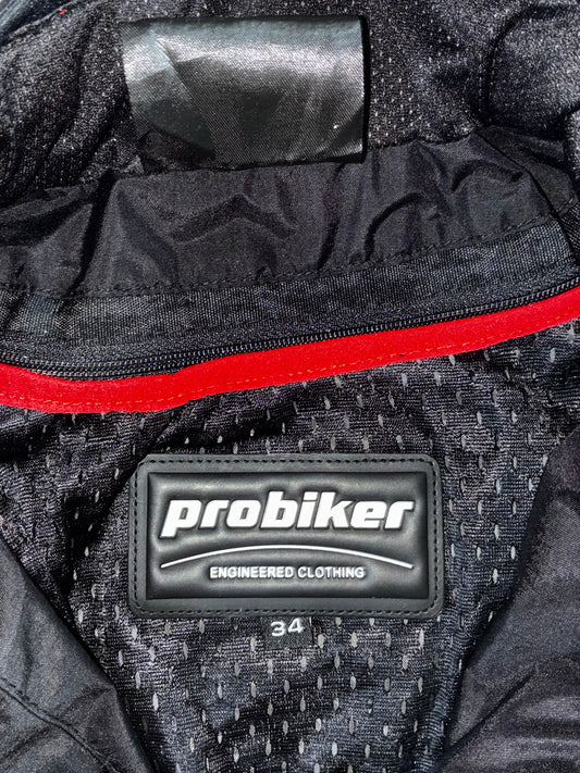 Probiker Women’s Black & Grey Textile Motorcycle Jacket Paded (XS)