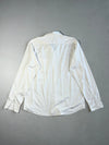 Raymond Custom Tailoring White Oxford Button-Down Shirt Chest Pocket. (L)