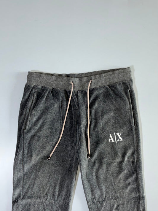 Armani Exchange Grey Velour Track Pants Elastic (W:30|L:40)