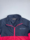 Big Train Osaka Two-Tone Red & Navy Windbreaker Track Jacket (M)