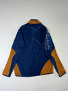 Black Yak Extreme Peak Rust Orange Half-Zip Grid Fleece (M)