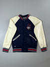 Superdry Navy & Cream Tiger Patch Varsity Bomber Jacket (M)